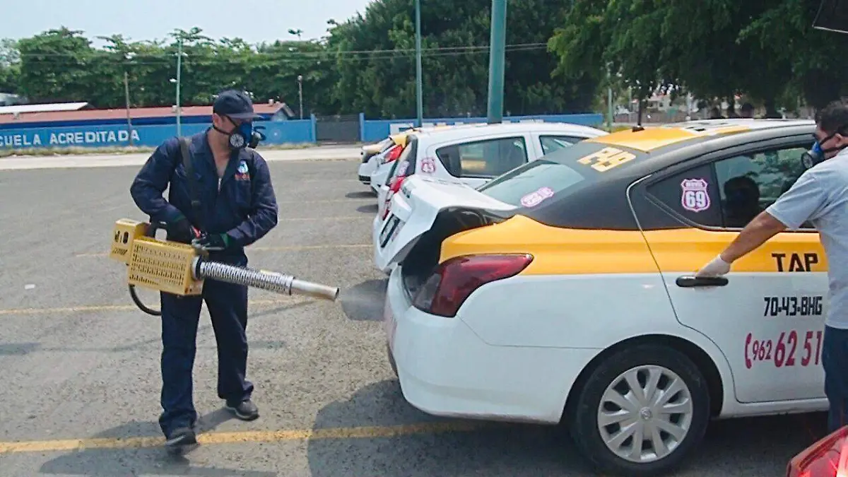 sanitizacion taxis medidas